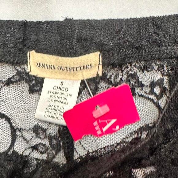 Sheer See Through Laced Black Size Small Leggings Perfect For Fall - Picture 4 of 4